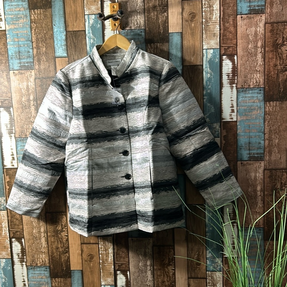 Draper’s & Damons PXL painted look blazer jacket